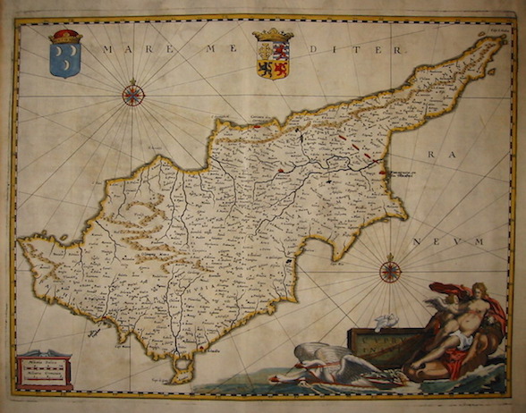 Merian Matthà¤us (1593-1650) Cyprus Insula 1649 Francoforte 